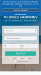 Mobile Screenshot of campingscomunidadvalenciana.es