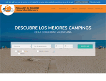 Tablet Screenshot of campingscomunidadvalenciana.es